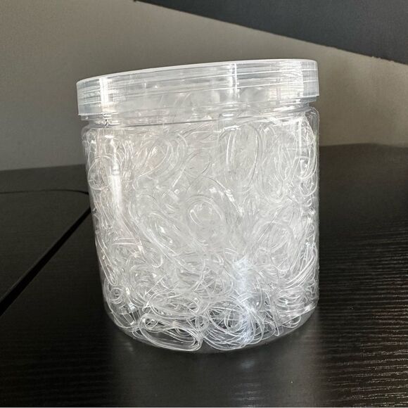 Teenitor Clear Elastic Hair Rubber Bands, Soft Hair Elastics Ties - Picture 10 of 11